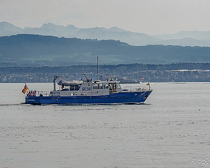 Polizeiboot vor Immenstaad Aufnahme: 25.08.2017