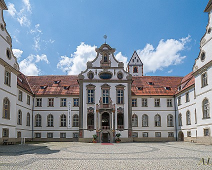 Füssen im Allgäu Benediktinerkloster St. Mang am 16.07.2019