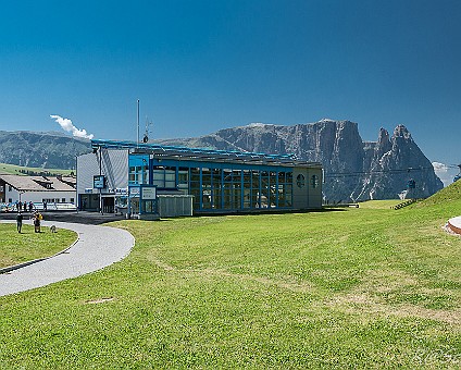 Seiser Alm (4) Bergstation der Seilbahn