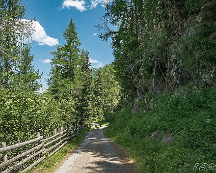 Stilfserjoch-Nationalpark (5) Am Lago Gioveretto - Gut begehbarer Wanderweg an der Ostseite des See's