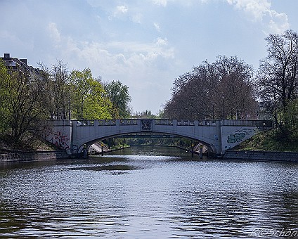 Mühlenbrücke, Landwehrkanal Brückenfahrt