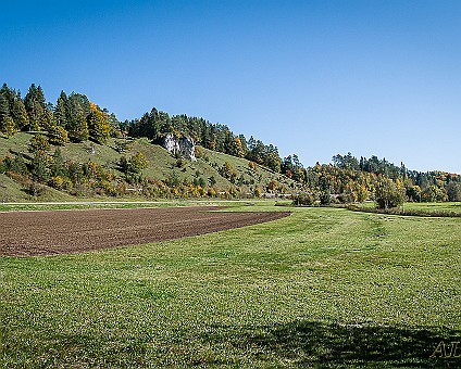 Wendelstein bei Gammertingen aus nord-westlicher Richtung, Aufnahme vom 14.10.2019