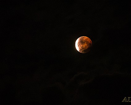 Mondfinsternis über Steinhilben (8) Aufnahme: 27.07.2018, 23:23 Uhr