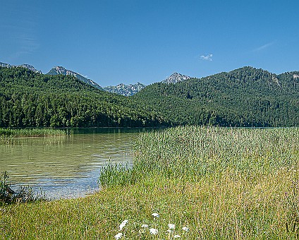 Weißensee aus nord-Östlicher Richtung; Aufnahme: 17.07.2019