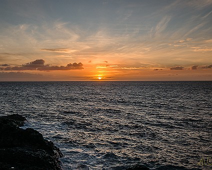 Sonnenuntergang am Playa La Zamora