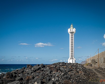 Leuchtturm Faro de Las Hoyas am 12.11.2018 aus südlicher Richtung