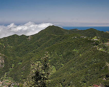Im Anaga-Gebirge auf der TF 12 unterwegs - Blick in Richtung El Bailadero(Panoramabild)