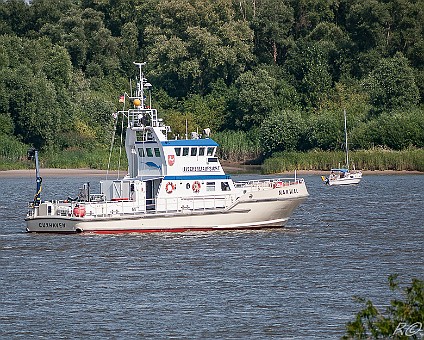NARWAL am 13.08.2012 beim "Möwennest"; Schiffstyp: Fischereiaufsicht; Länge x Breite: 23 m X 6 m;